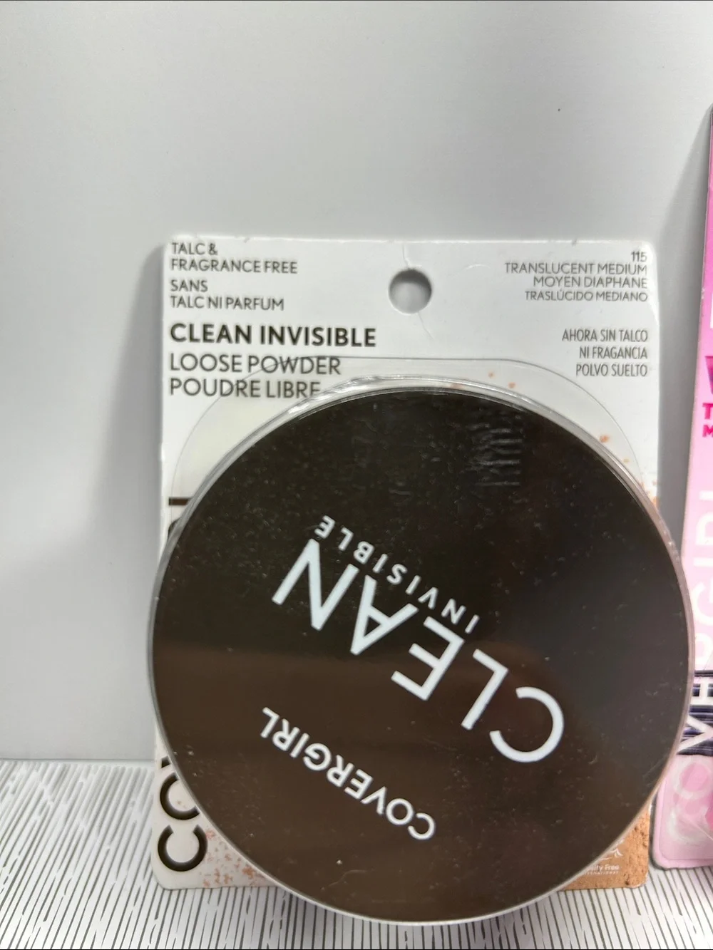COVERGIRL Clean Invisible Powder with Pink Wrap Mascara & Brown Brow Pencils set